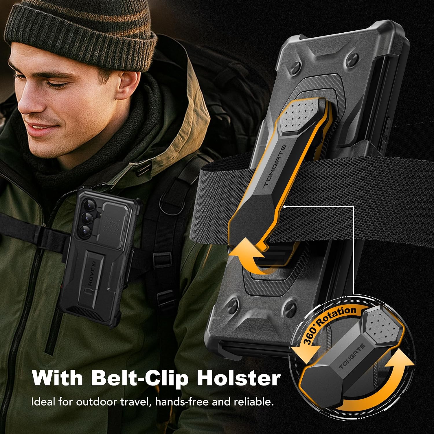 TONGATE for Z Fold 8 Ultra Case with Stand