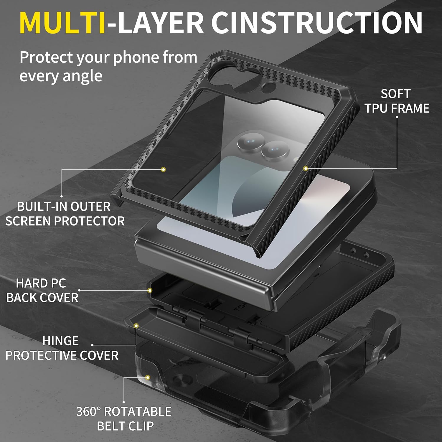 TONGATE for Z Flip 6 Case