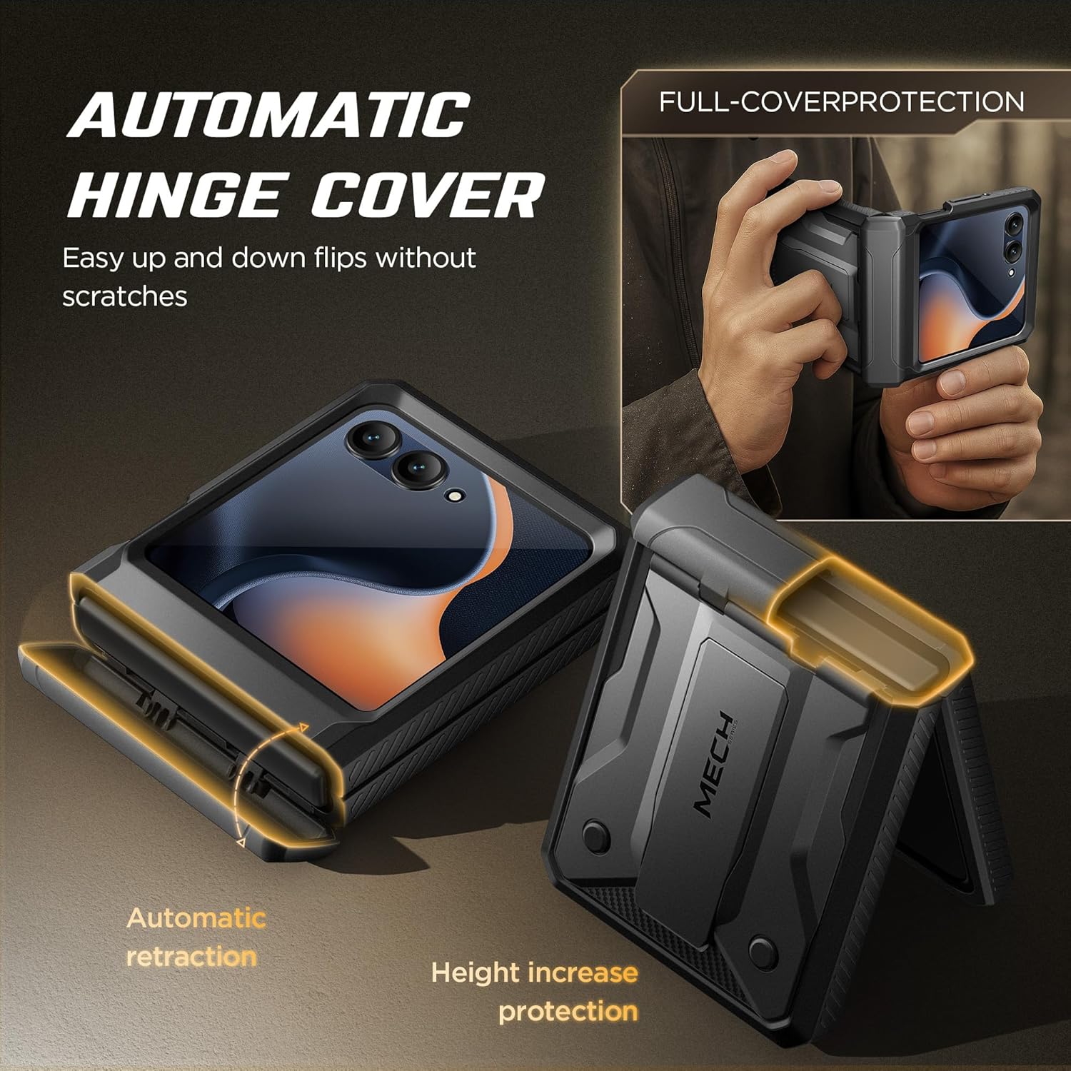 Motorola Razr Case with Stand & Belt-Clip