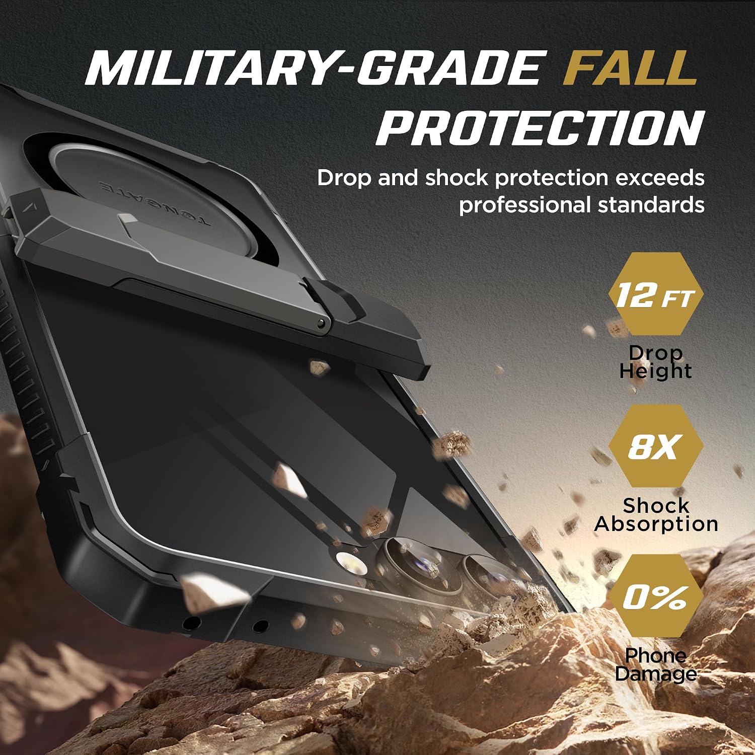 Galaxy Z Flip 8 MagSafe Case with Kickstand & Privacy Screen Protector