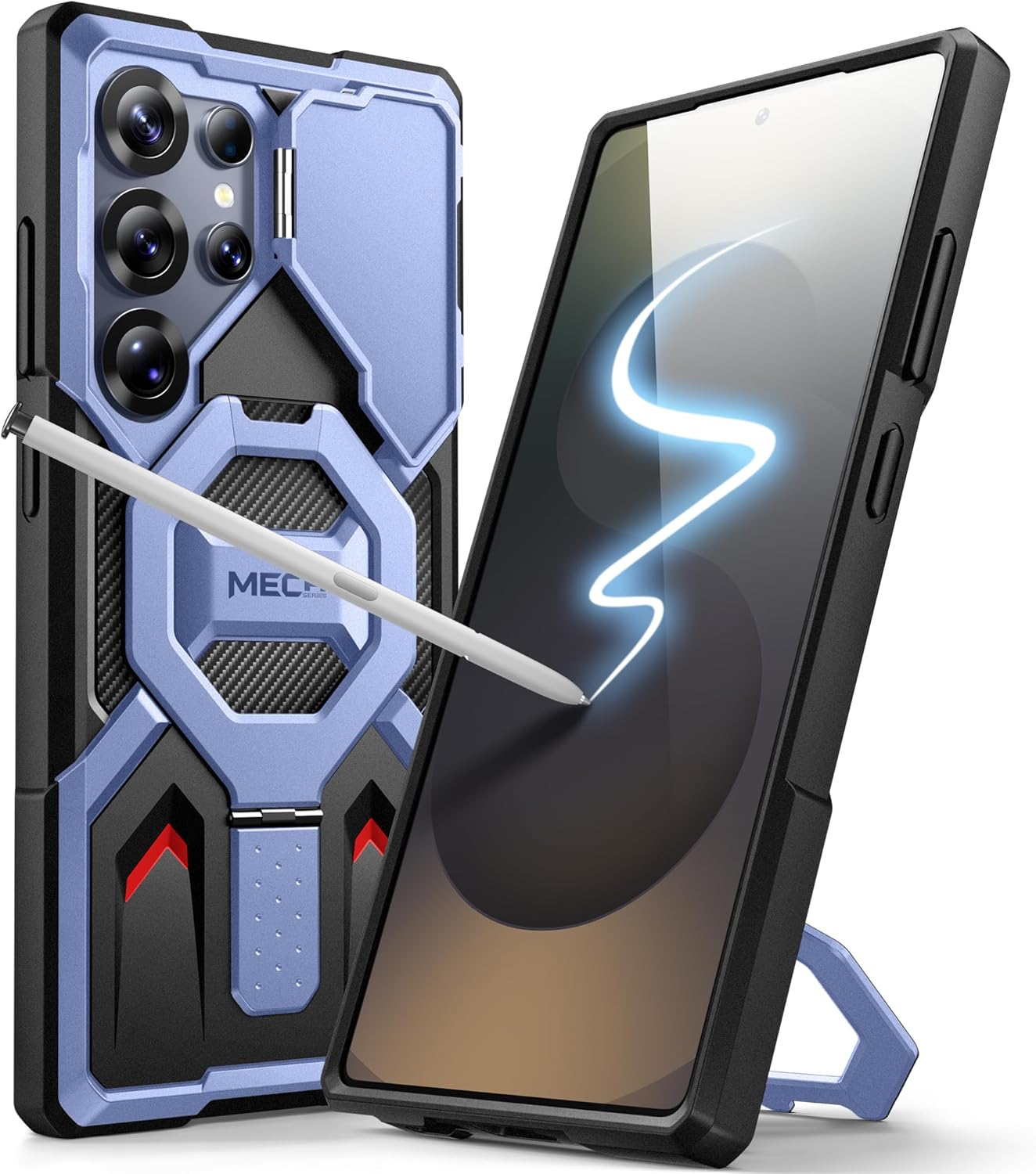 TONGATE Magnetic Case for Galaxy S25 Ultra, Ring Stand with Screen Protector