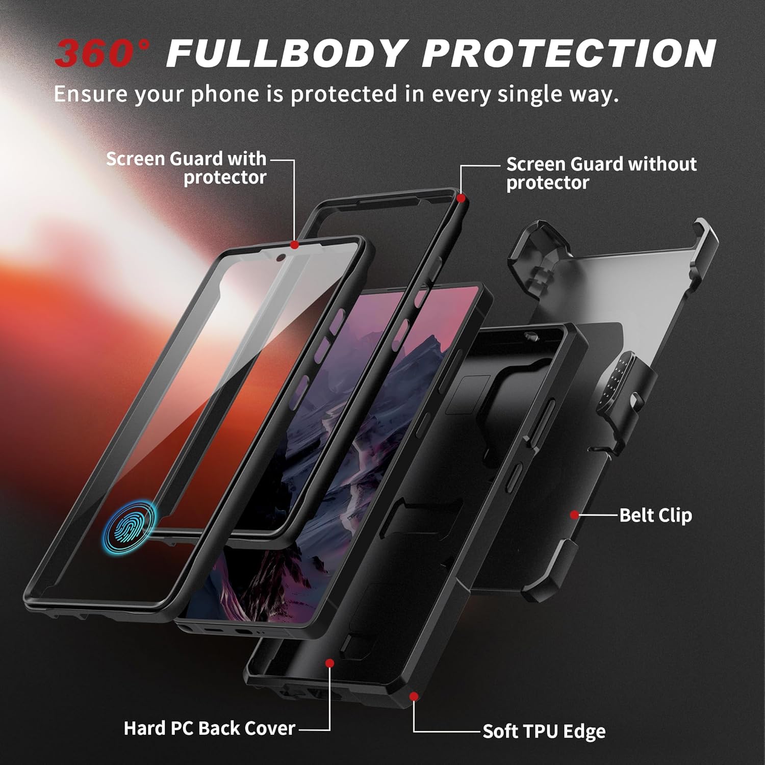 TONGATE Magnetic Stand for Samsung Galaxy S25 Ultra Case