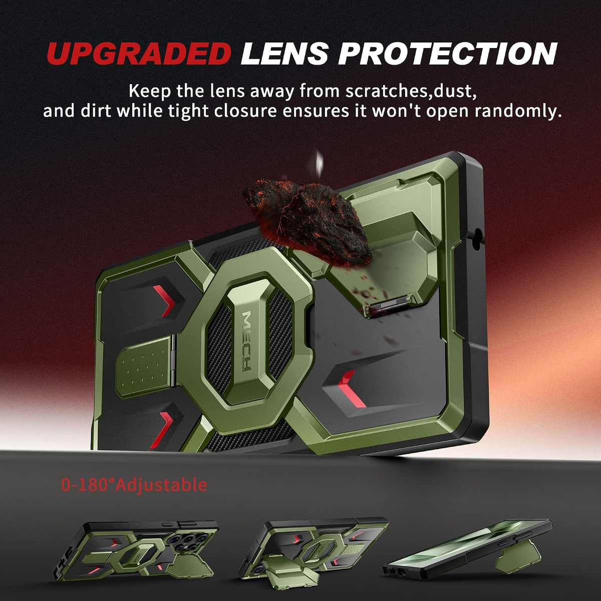 Galaxy S25 Ultra Magnetic Stand Case with Privacy Screen Protector