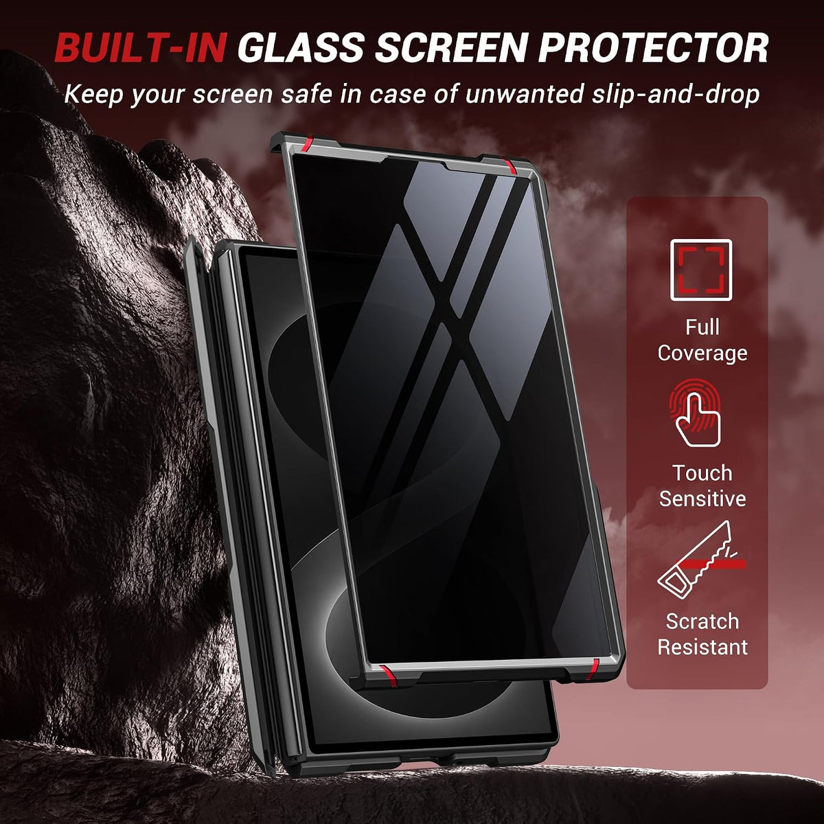 Galaxy Z Fold 8 Magnetic Rotating Stand Case