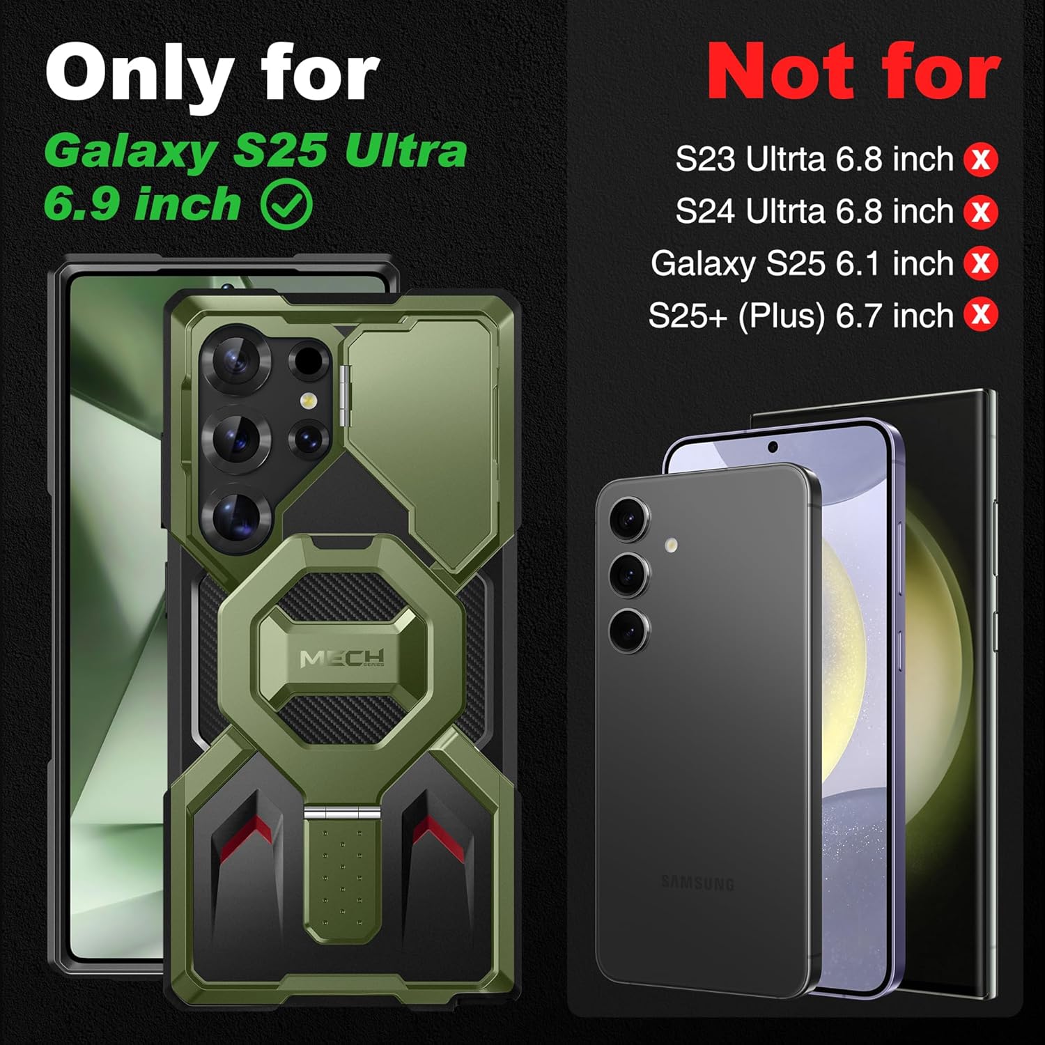 Samsung S25 Ultra Magnetic Case with Privacy Screen Protector