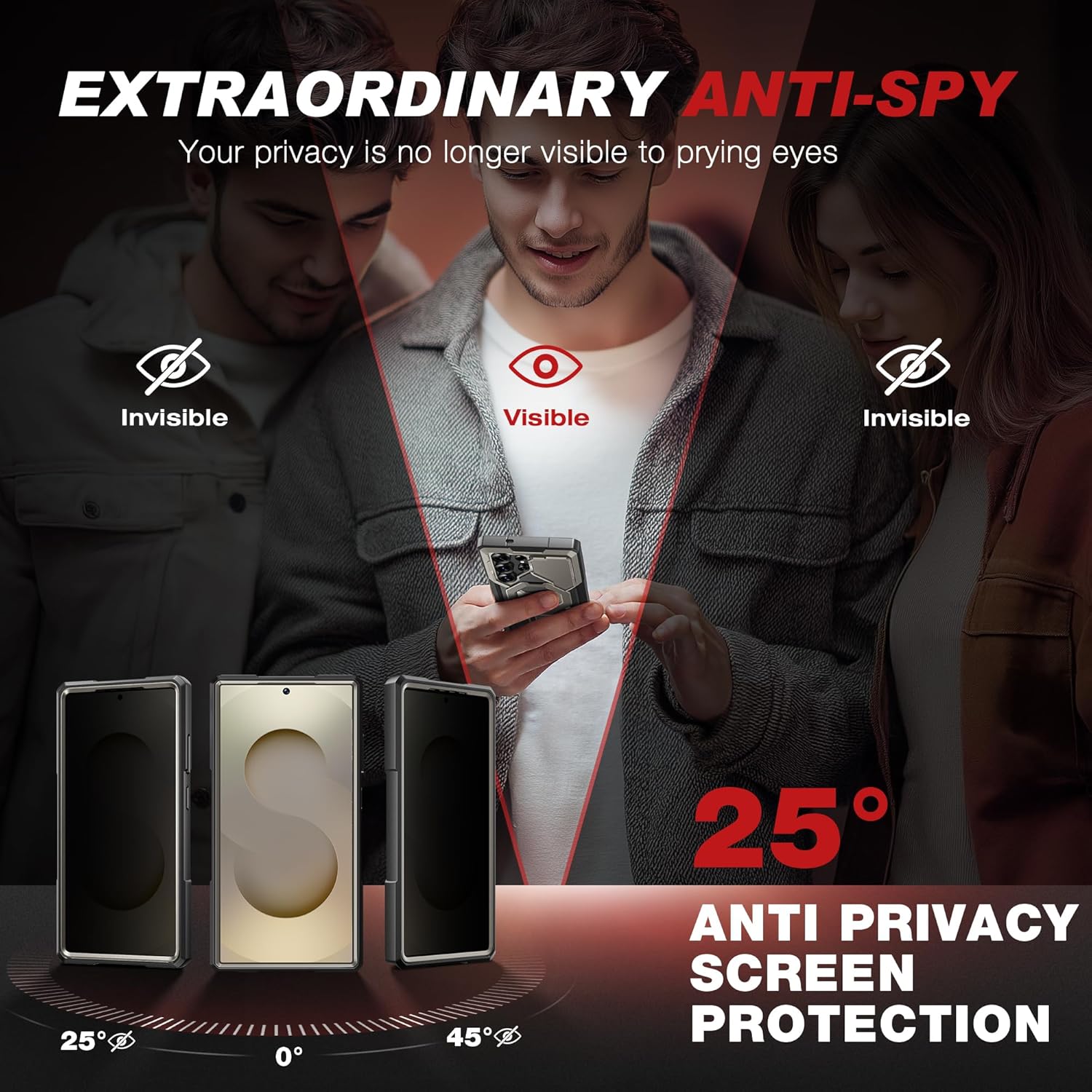 TONGATE Magnetic Case for Galaxy S25 Ultra