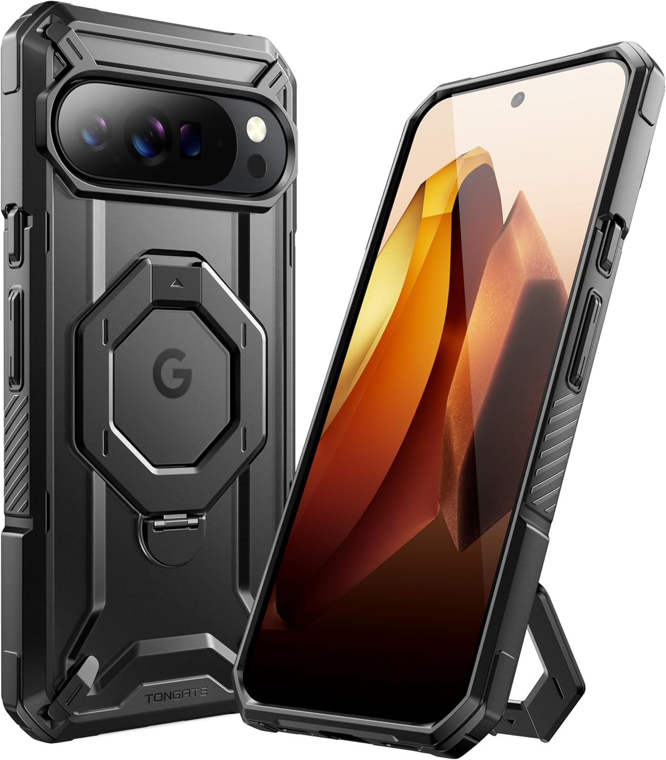 Pixel 10/10 Pro Case with 360° Spin Magnetic Stand