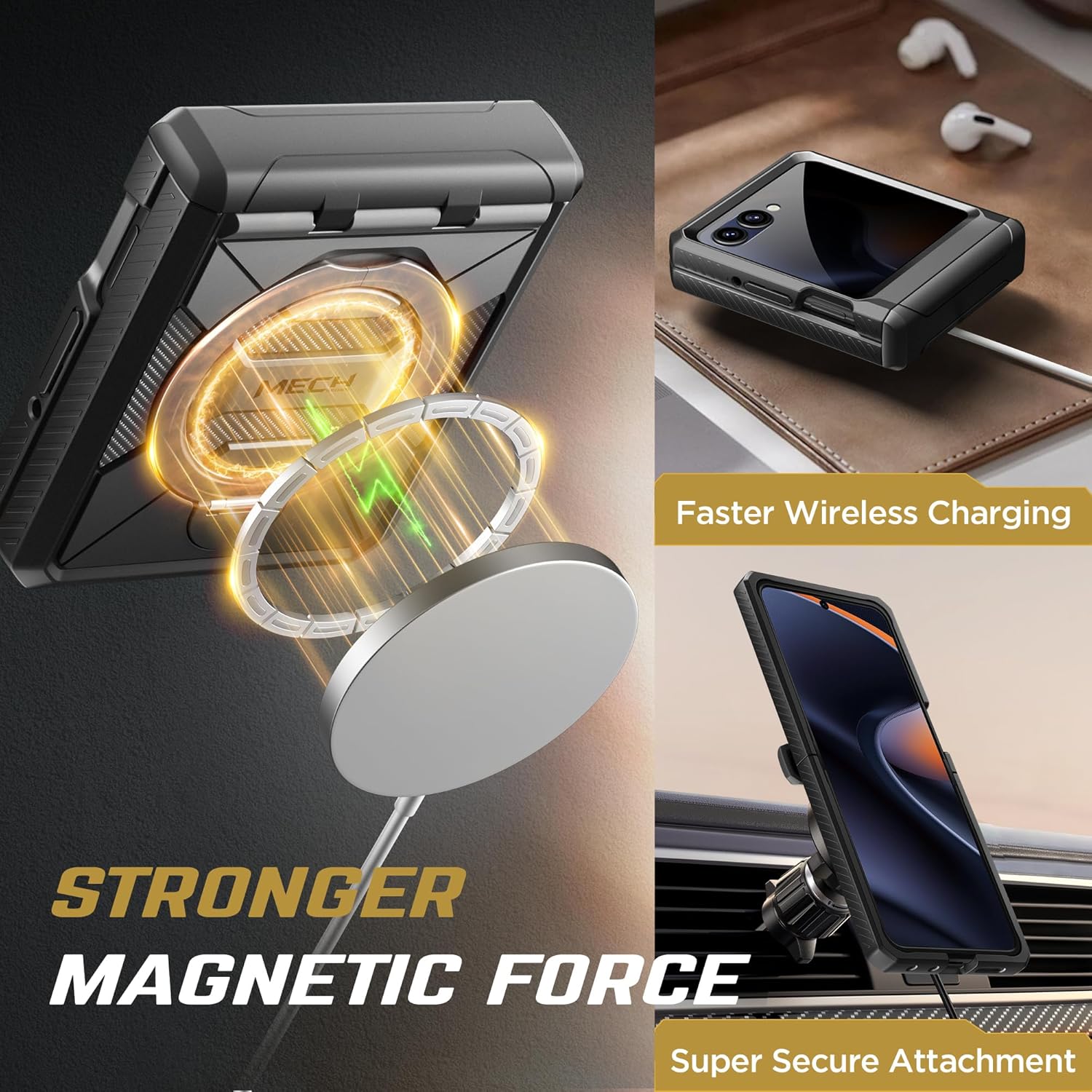 Motorola Razr Case with 360° Spin Magnetic Stand