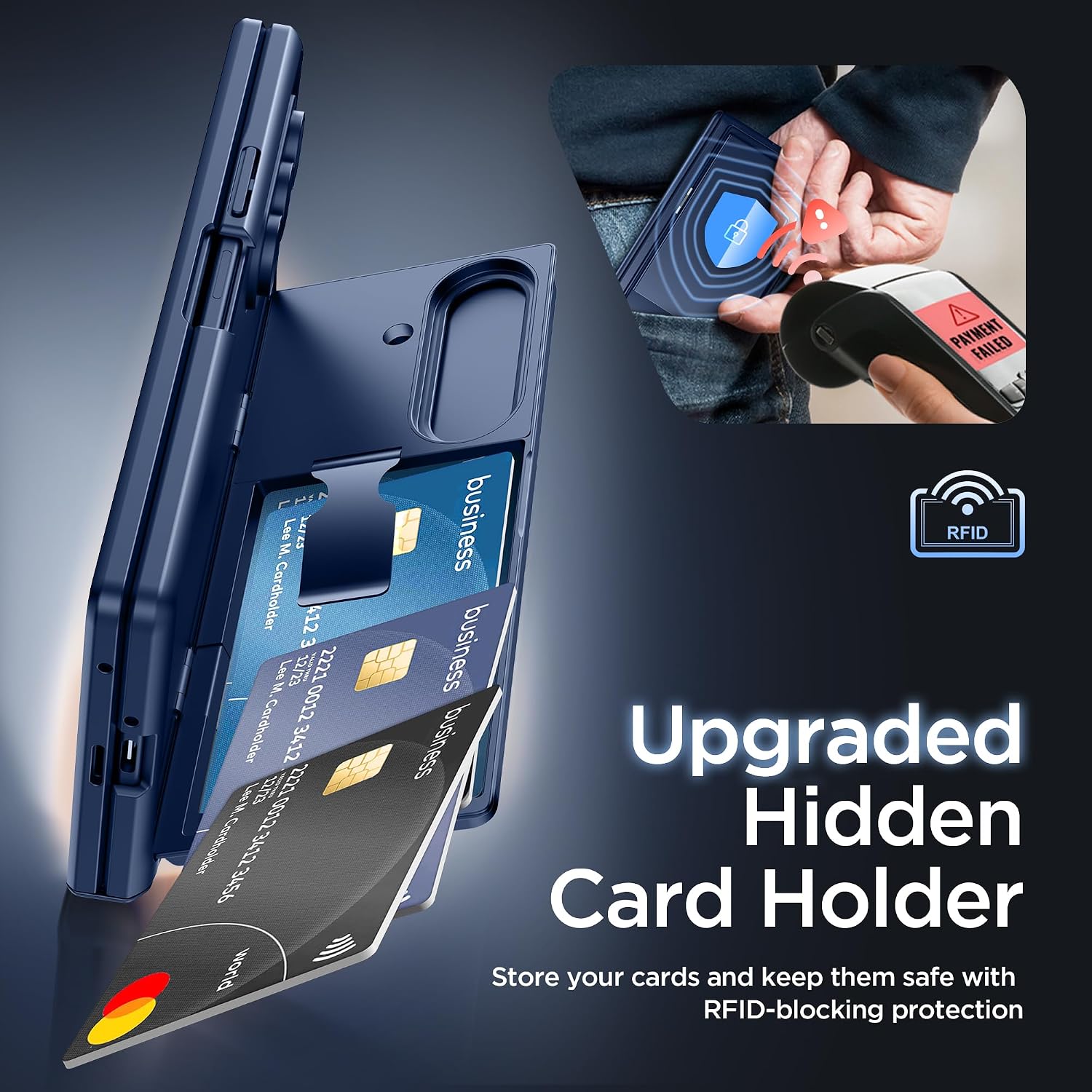 Galaxy Z Fold 8 Ultra Wallet Case with Privacy Film & Stand