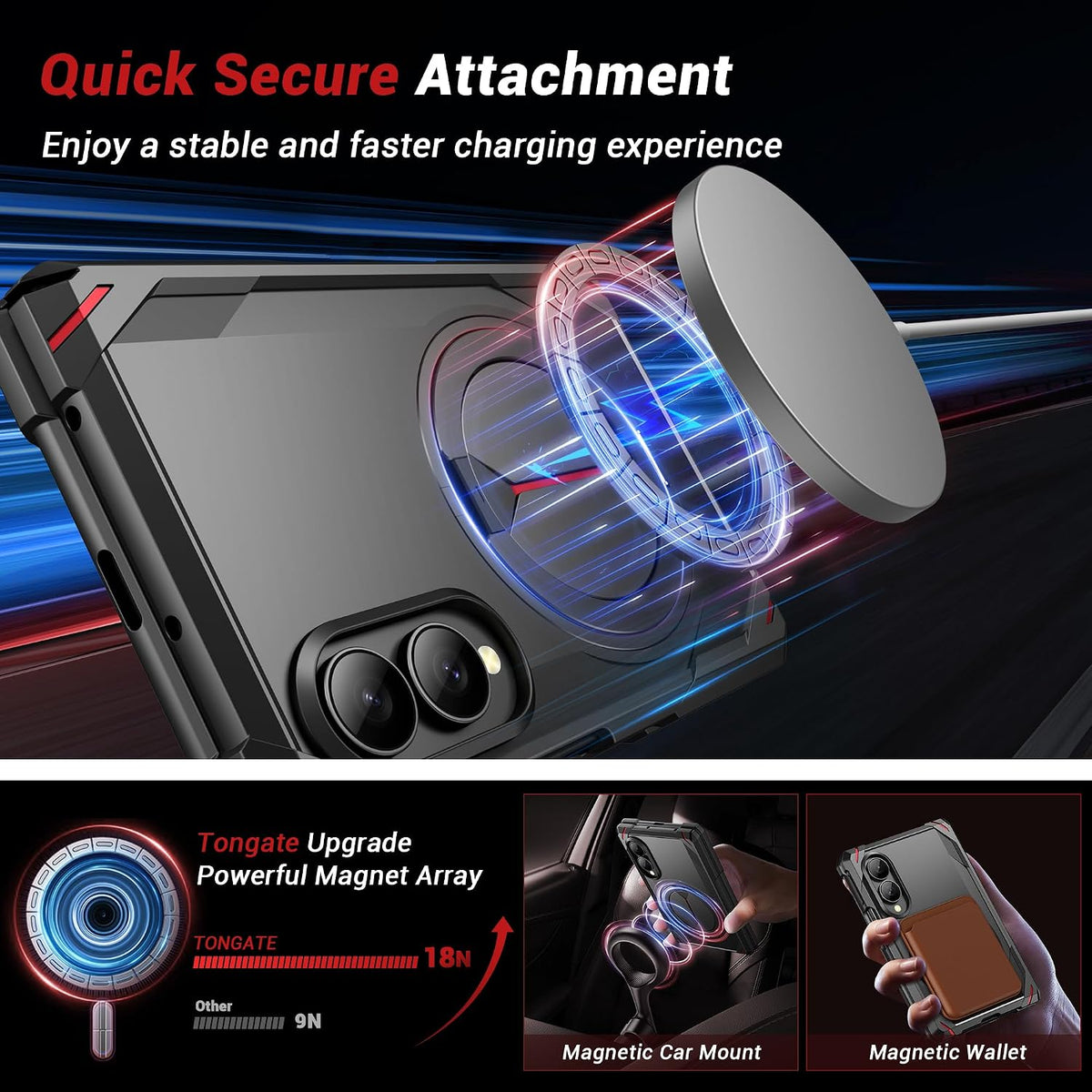 Galaxy Z Fold 8 Magnetic Rotating Stand Case