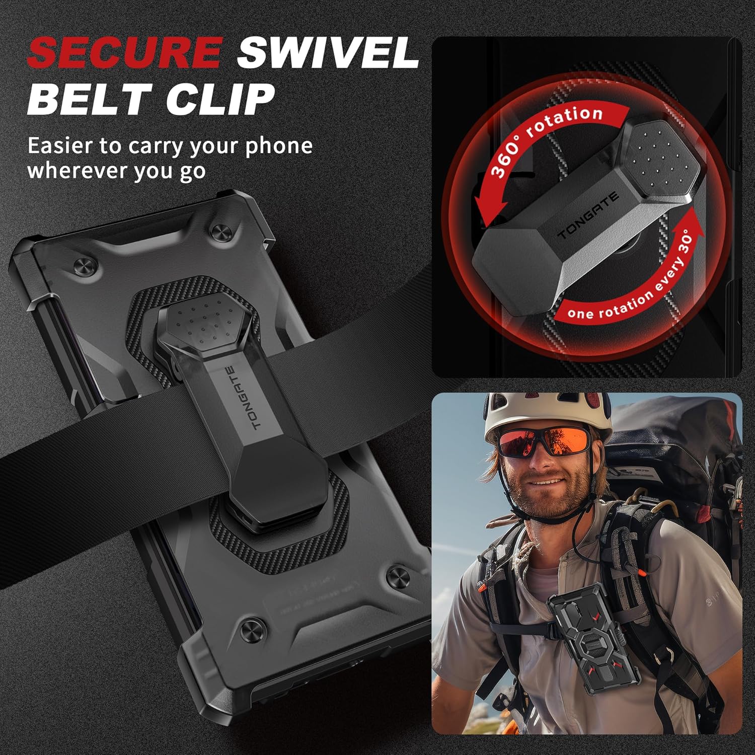 TONGATE Magnetic Stand for Samsung Galaxy S25 Ultra Case
