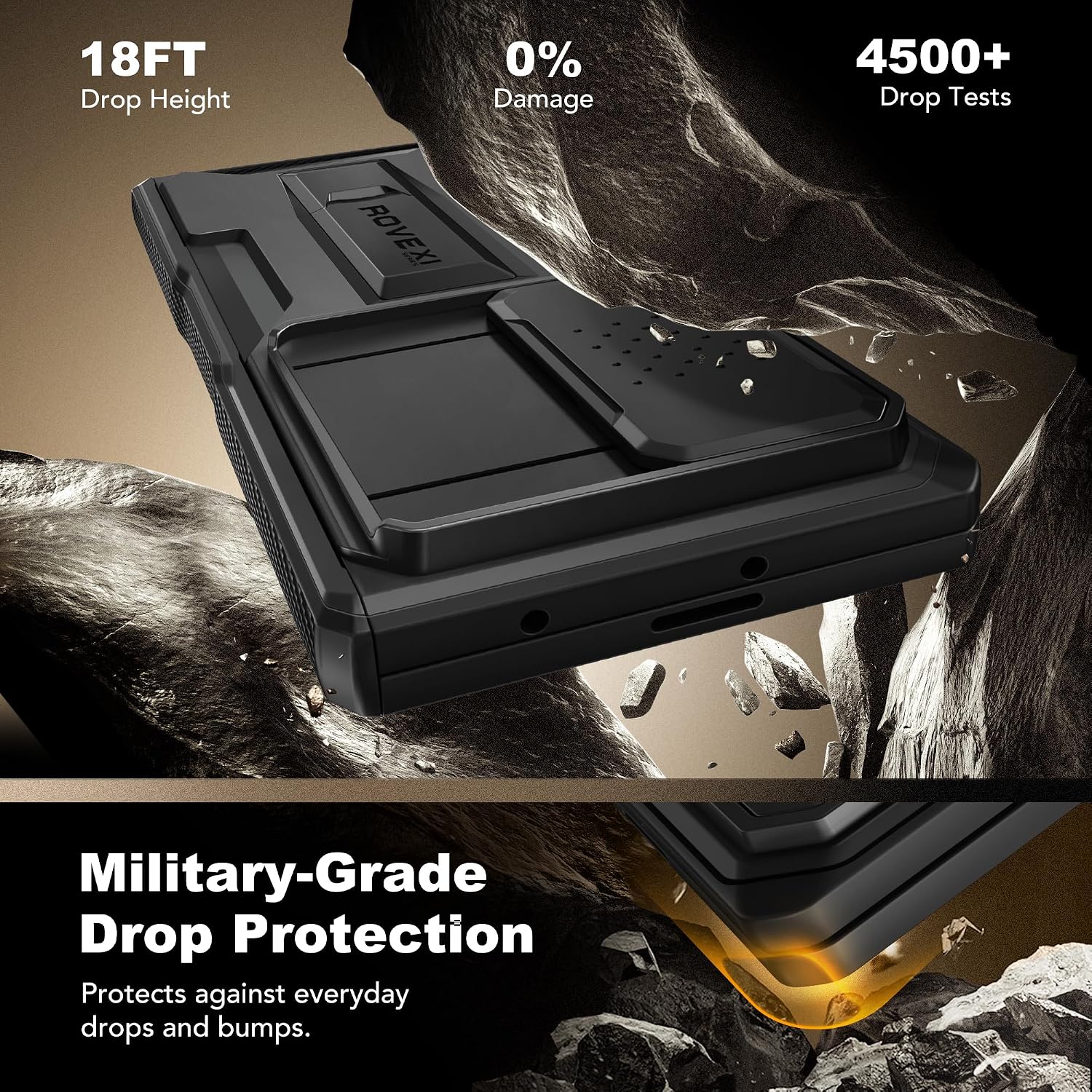 Galaxy Z Fold 8 Slide Camera Cover Case with Stand, Belt Clip & 2 Privacy Screen Protector