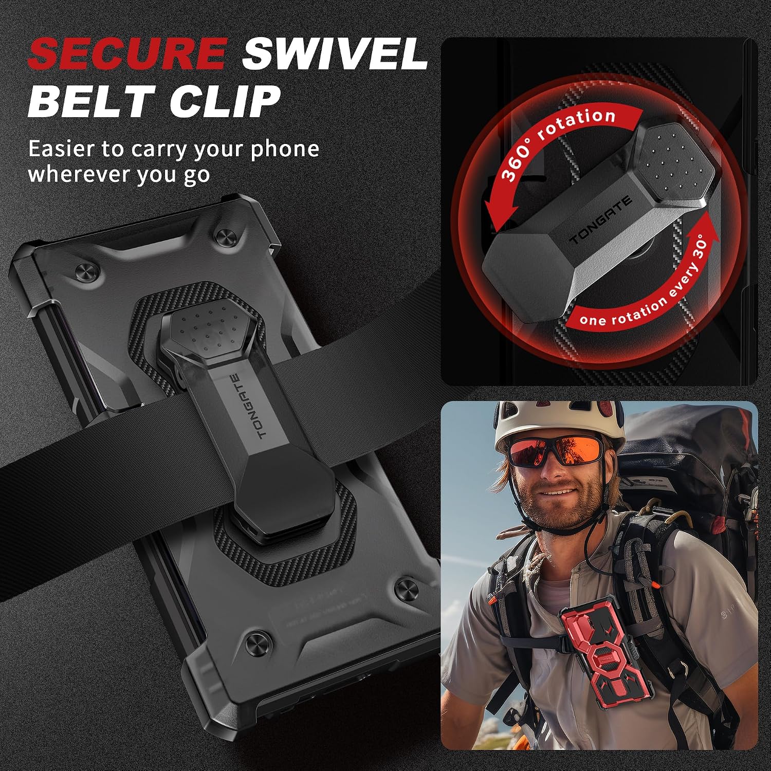 Galaxy S25 Ultra Magnetic Stand Case with Belt Clip & Privacy Screen Protector