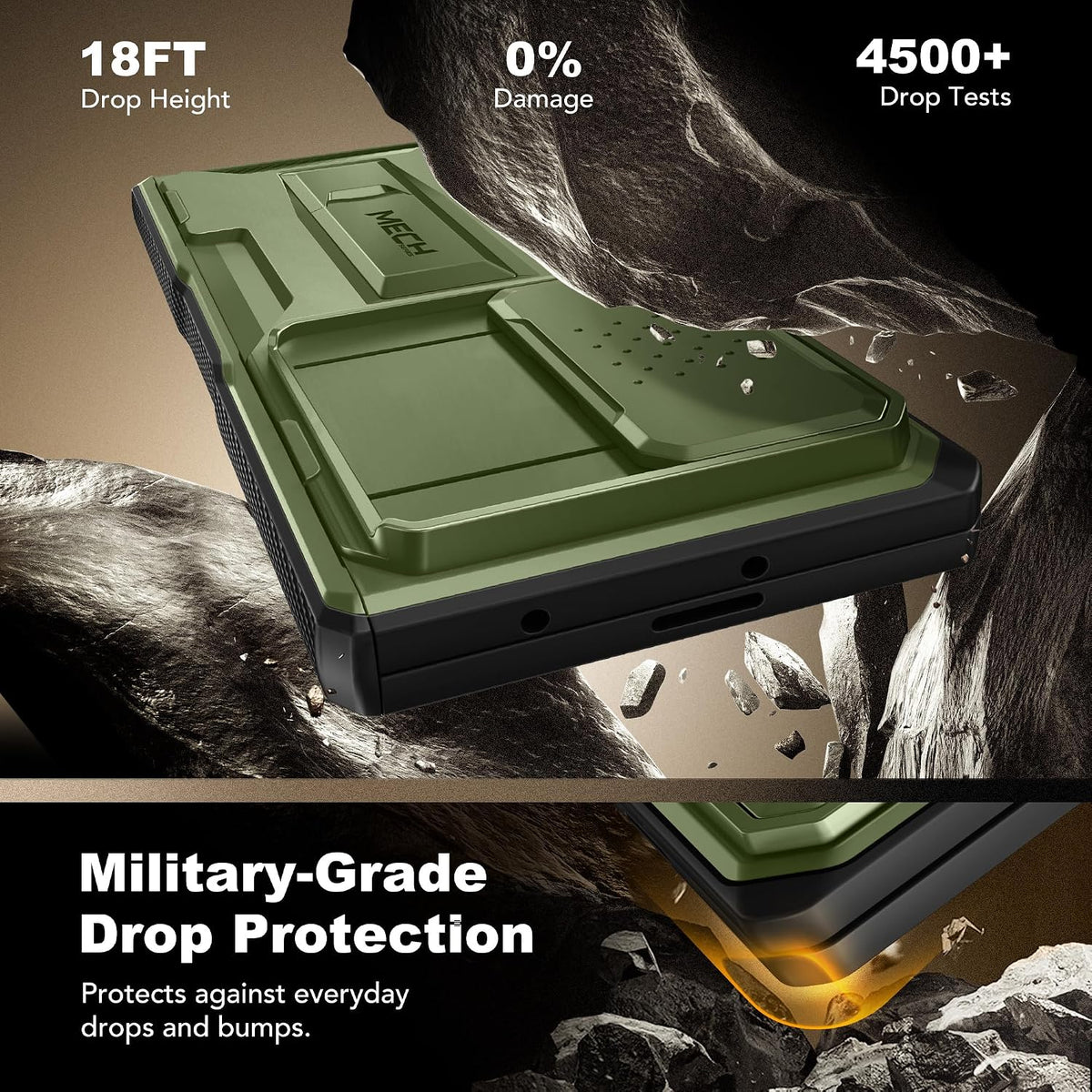 Galaxy Z Fold 7 Slide Camera Case with Stand, Belt Clip & Privacy Screen Protector